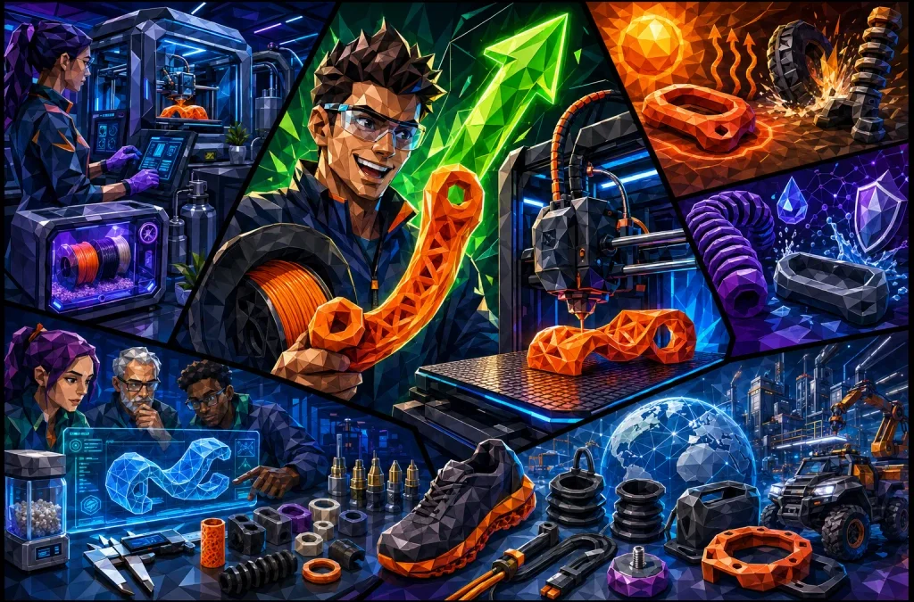 Varför kostar TPU mer? En guide till 3D print pris och flexibla material